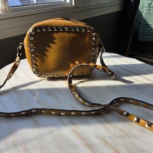 Studded Tan Crossbody Bag